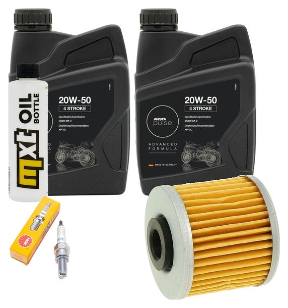 Inspektionspaket 2L 20W-50 + Ölfilter + 1x Zündkerze für Kymco People GTi 300 ccm