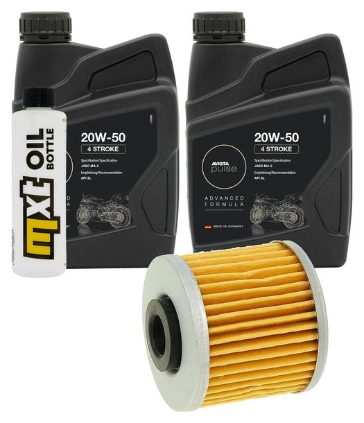 Inspektionspaket 2L 20W-50 + Ölfilter + 1x Zündkerze für Kymco People GTi 300 ccm