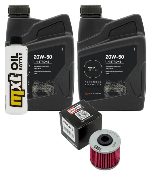 Inspektionspaket 2L 20W-50 + Ölfilter + 1x Zündkerze für Kymco People GTi 300 ccm