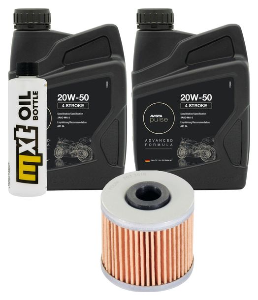 Inspektionspaket 2L 20W-50 + Ölfilter + 1x Zündkerze für Kymco People GTi 300 ccm