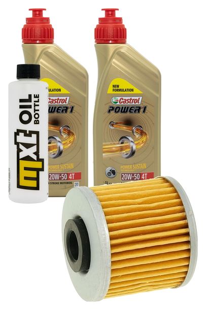 Inspektionspaket 2L 20W-50 + Ölfilter + 1x Zündkerze für Kymco People GTi 300 ccm