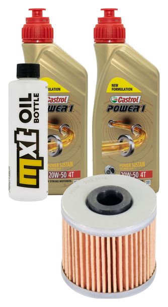 Inspektionspaket 2L 20W-50 + Ölfilter + 1x Zündkerze für Kymco People GTi 300 ccm