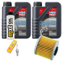 Pacote de Inspeção 2L 20W-50 + Filtro de Óleo + 1x Vela de Ignição para Kymco People GTi 300 ccm