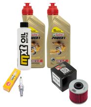 Pacote de Inspeção 2L 20W-50 + Filtro de Óleo + 1x Vela de Ignição para Kymco People GTi 300 ccm