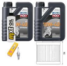 Inspectiepakket 2L 10W-40 + Oliefilter + 1x Bougie voor Kymco Xciting i 400 ccm