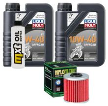 Inspectiepakket 2L 10W-40 + Oliefilter + 1x Bougie voor Kymco Xciting i 400 ccm