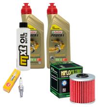 Inspektionspaket 2L 10W-40 + Ölfilter + 1x Zündkerze für Kymco Xciting i 400 ccm