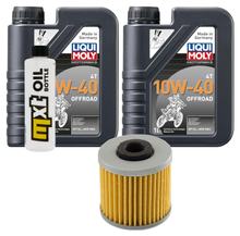 Inspectiepakket 2L 10W-40 + Oliefilter + 1x Bougie voor Kymco Xciting i 400 ccm