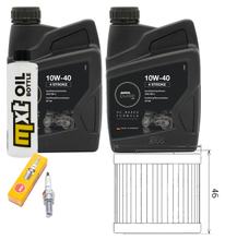 Inspectiepakket 2L 10W-40 + Oliefilter + 1x Bougie voor Kymco Xciting i 400 ccm