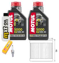 Inspectiepakket 2L 10W-40 + Oliefilter + 1x Bougie voor Kymco Xciting i 400 ccm