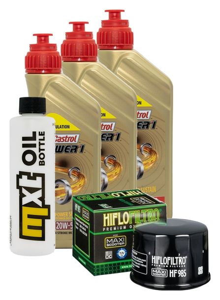 Inspektionspaket 3L 20W-50 + Ölfilter + 1x Zündkerze für Kymco MyRoad i 700 ccm
