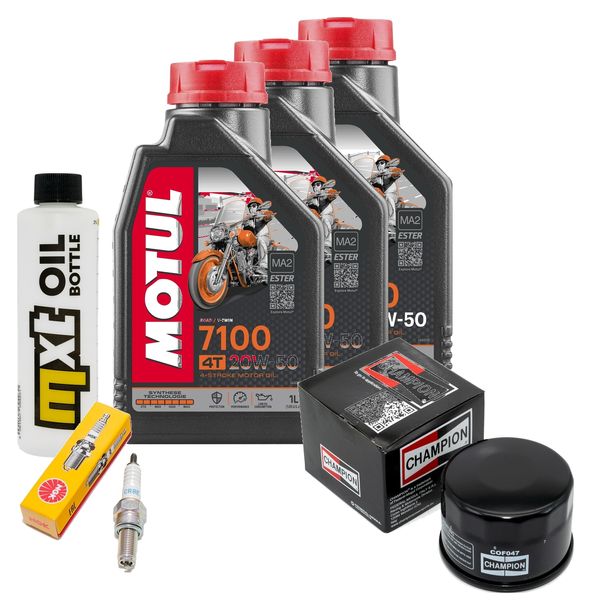 Inspektionspaket 3L 20W-50 + Ölfilter + 1x Zündkerze für Kymco MyRoad i 700 ccm