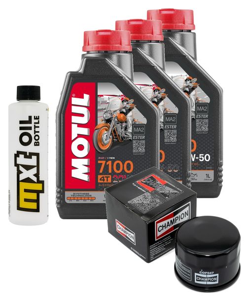 Inspektionspaket 3L 20W-50 + Ölfilter + 1x Zündkerze für Kymco MyRoad i 700 ccm