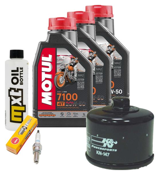 Inspektionspaket 3L 20W-50 + Ölfilter + 1x Zündkerze für Kymco MyRoad i 700 ccm