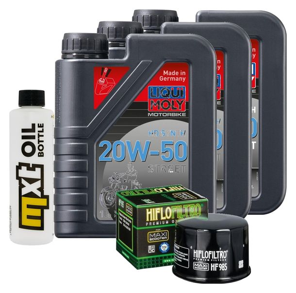Pacchetto di ispezione 3L 20W-50 + filtro olio + 1x candela per Kymco MyRoad i 700 ccm