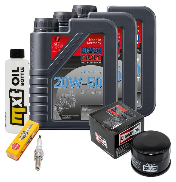 Inspektionspaket 3L 20W-50 + Ölfilter + 1x Zündkerze für Kymco MyRoad i 700 ccm