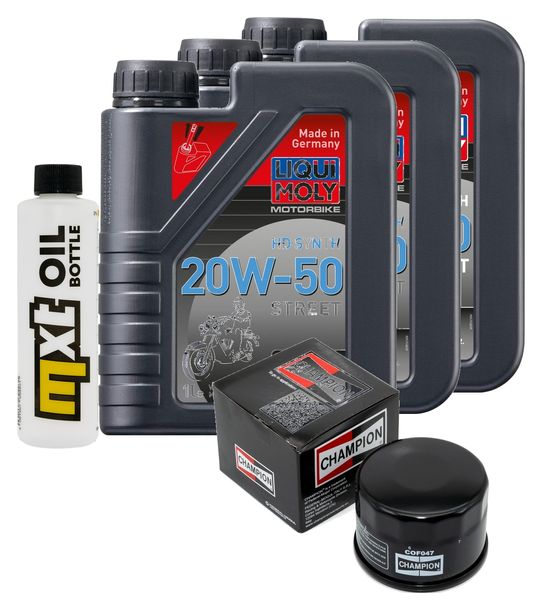 Inspektionspaket 3L 20W-50 + Ölfilter + 1x Zündkerze für Kymco MyRoad i 700 ccm