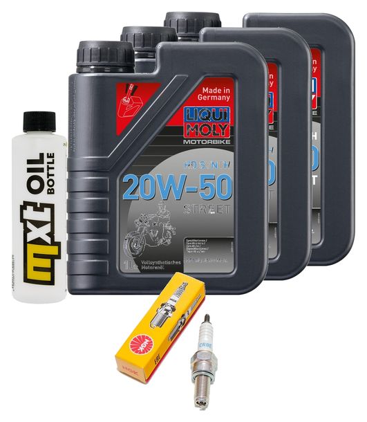 Inspektionspaket 3L 20W-50 + Ölfilter + 1x Zündkerze für Kymco MyRoad i 700 ccm