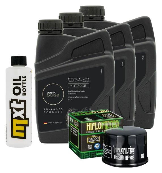 Inspektionspaket 3L 20W-50 + Ölfilter + 1x Zündkerze für Kymco MyRoad i 700 ccm