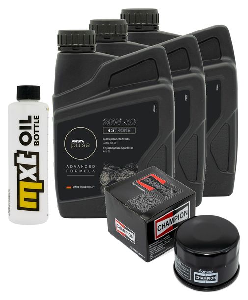 Inspektionspaket 3L 20W-50 + Ölfilter + 1x Zündkerze für Kymco MyRoad i 700 ccm