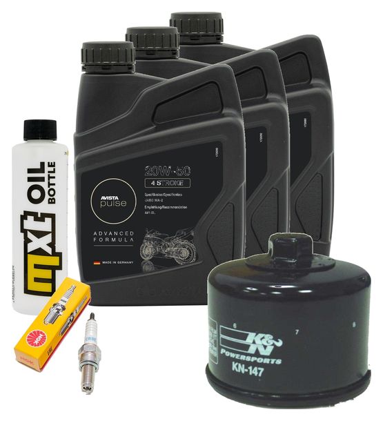 Inspektionspaket 3L 20W-50 + Ölfilter + 1x Zündkerze für Kymco MyRoad i 700 ccm