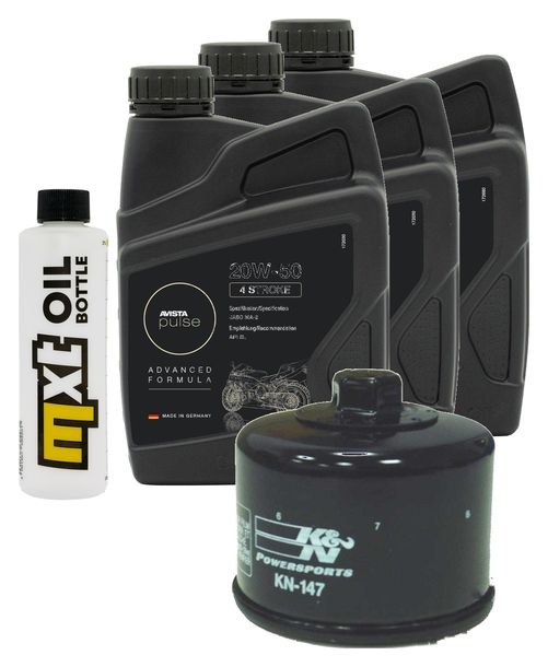 Inspektionspaket 3L 20W-50 + Ölfilter + 1x Zündkerze für Kymco MyRoad i 700 ccm