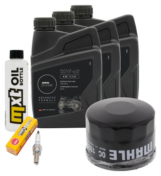 Inspektionspaket 3L 20W-50 + Ölfilter + 1x Zündkerze für Kymco MyRoad i 700 ccm