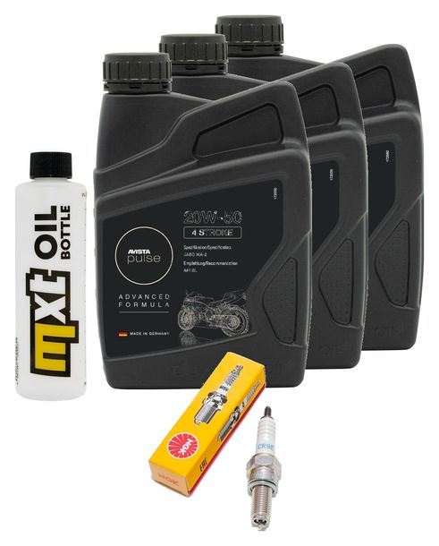 Inspektionspaket 3L 20W-50 + Ölfilter + 1x Zündkerze für Kymco MyRoad i 700 ccm