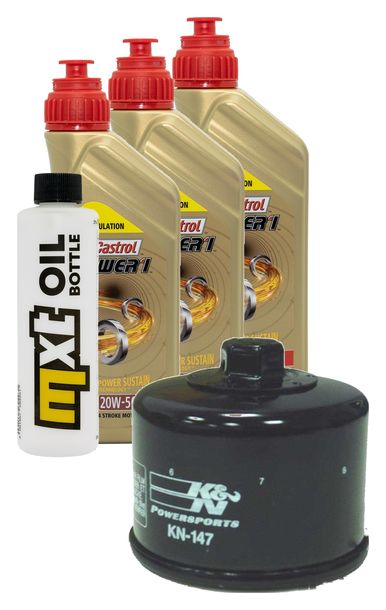 Inspektionspaket 3L 20W-50 + Ölfilter + 1x Zündkerze für Kymco MyRoad i 700 ccm