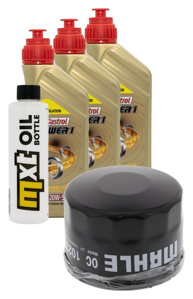 Inspektionspaket 3L 20W-50 + Ölfilter + 1x Zündkerze für Kymco MyRoad i 700 ccm