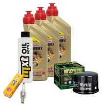 Inspektionspaket 3L 20W-50 + Ölfilter + 1x Zündkerze für Kymco MyRoad i 700 ccm