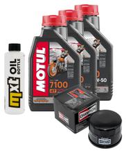 Kit d'inspection 3L 20W-50 + filtre à huile + 1x bougie pour Kymco MyRoad i 700 ccm