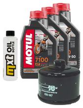 Kit d'inspection 3L 20W-50 + filtre à huile + 1x bougie pour Kymco MyRoad i 700 ccm