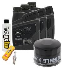 Kit de inspeção 3L 20W-50 + filtro de óleo + 1x vela de ignição para Kymco MyRoad i 700 ccm