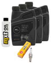 Kit de inspeção 3L 20W-50 + filtro de óleo + 1x vela de ignição para Kymco MyRoad i 700 ccm