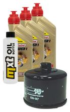 Pacchetto di ispezione 3L 20W-50 + filtro olio + 1x candela per Kymco MyRoad i 700 ccm