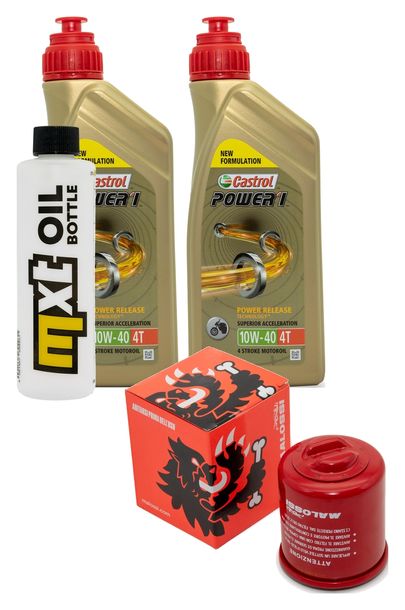 Inspektionspaket 2L 10W-40 + Ölfilter + 1x Zündkerze für Malaguti Madison R 125 ccm