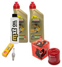 Inspection package 2L 10W-40 + oil filter + 1x spark plug for Malaguti Madison R 125 ccm