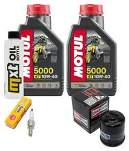 Kit d'inspection 2L 10W-40 + filtre à huile + 1x bougie pour Malaguti Madison R 125 ccm