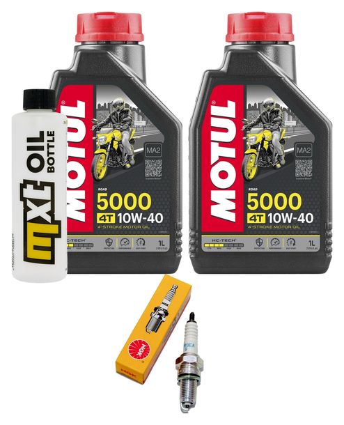 Inspektionspaket 2L 10W-40 + Ölfilter + 1x Zündkerze für Malaguti Madison 250 ccm