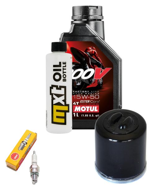 Inspektionspaket 1L 15W-50 + Ölfilter + 1x Zündkerze für PGO T-Rex 125 ccm