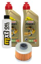 Inspection package 2L 10W-40 + oil filter + 1x spark plug for Peugeot Elystar 125 ccm