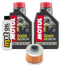 Inspection package 2L 10W-40 + oil filter + 1x spark plug for Peugeot Elystar 125 ccm