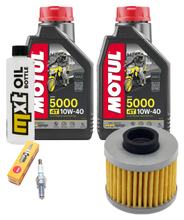 Paquete de inspección 2L 10W-40 + filtro de aceite + 1x bujía para Peugeot Elystar 125 ccm