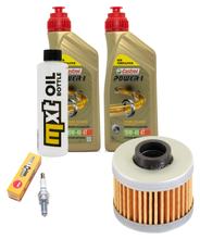 Kit d'inspection 2L 10W-40 + filtre à huile + 1x bougie pour Peugeot Elystar 125 ccm