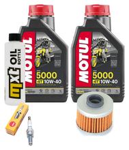 Inspection package 2L 10W-40 + oil filter + 1x spark plug for Peugeot Elystar 125 ccm