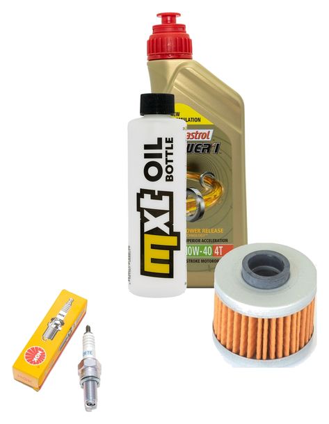 Inspektionspaket 1L 10W-40 + Ölfilter + 1x Zündkerze für Peugeot Elyseo 125 ccm