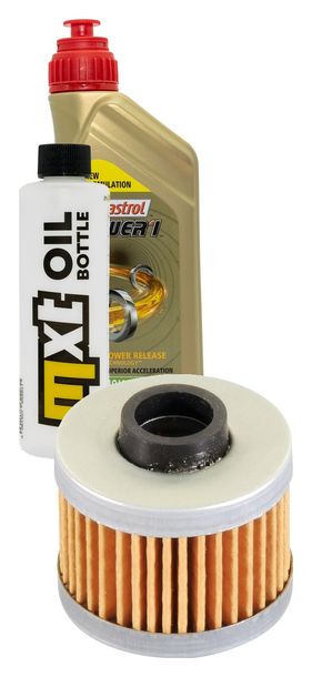 Inspektionspaket 1L 10W-40 + Ölfilter + 1x Zündkerze für Peugeot Elyseo 125 ccm
