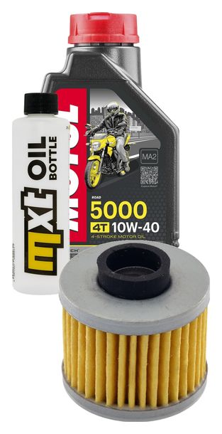 Inspektionspaket 1L 10W-40 + Ölfilter + 1x Zündkerze für Peugeot Elyseo 125 ccm