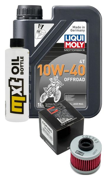 Pacchetto di ispezione 1L 10W-40 + filtro olio + 1x candela per Peugeot Elyseo 125 ccm